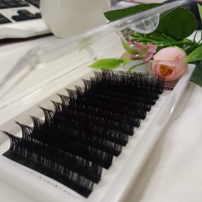 Jual L Curl Individu Lashes Ekstensi Bulu Mata Sutra Individu Panjang Alami Bulu Mata Sintetis Rambut