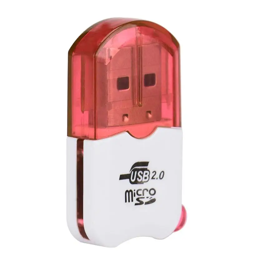 Лидер продаж Новинка 3 цвета кард-ридер высокоскоростной мини USB 2,0 Micro TF T-Flash кард-ридер адаптер 0