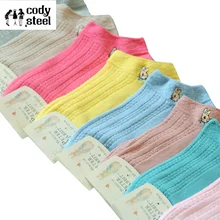 Cody стальные летние носки женские хлопковые модные яркие цвета Мультяшные носки для девочек универсальные дизайнерские женские носки 3 пар/лот