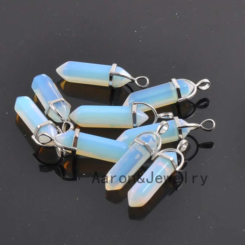 41x13mm-1-Pcs-Natural-Stone-hexagon-moonstone-crystal-Pendant-Necklace-Necklaces-TRS0139X (13)