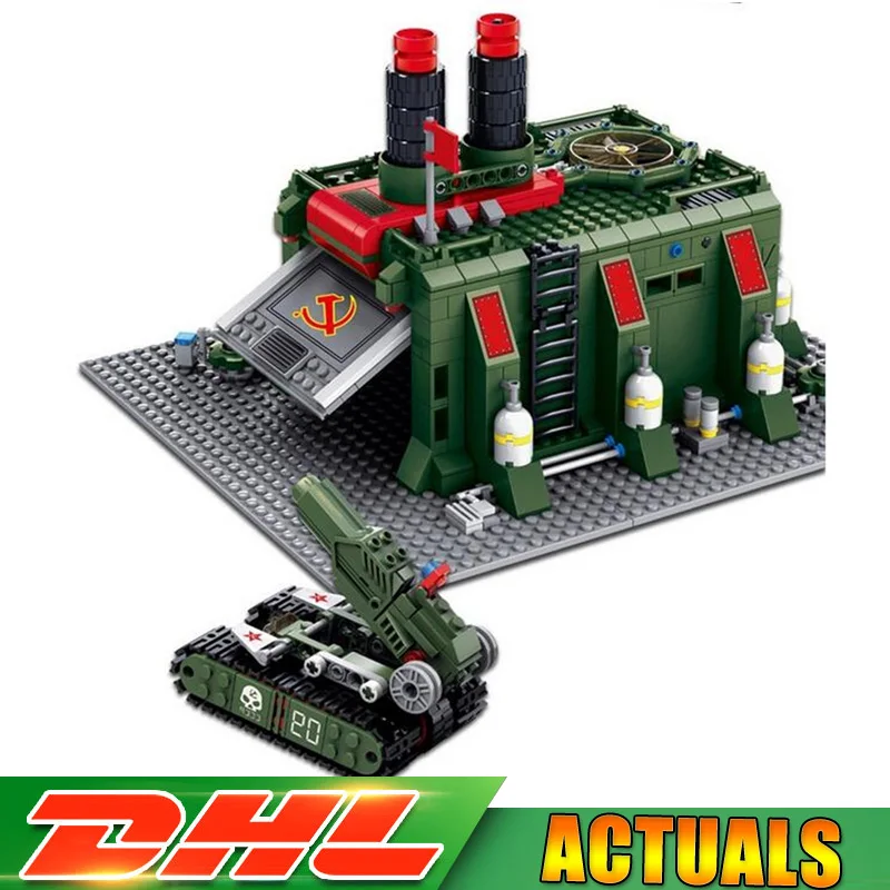 

KaZi 81008 794Pcs Military War Factory Red Alert 3 Army Tank Gun Bricks Building Blocks Model DIY Educational Toys Gifts