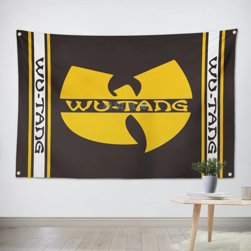 Wu Tang Clan хип-хоп музыкальная группа логотип команды тканевый плакат баннеры четыре-флаг для лунки спальни украшения стен