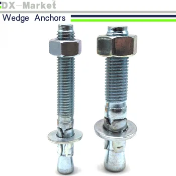 

m12*110 , 4pcs , elevator bolt , zinc plated wedge anchor high strength fastener