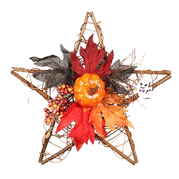 

Hot Halloween Pentagram Wall Hanging Ghost Festival Handmade Crafts Home Party Wall Decoration