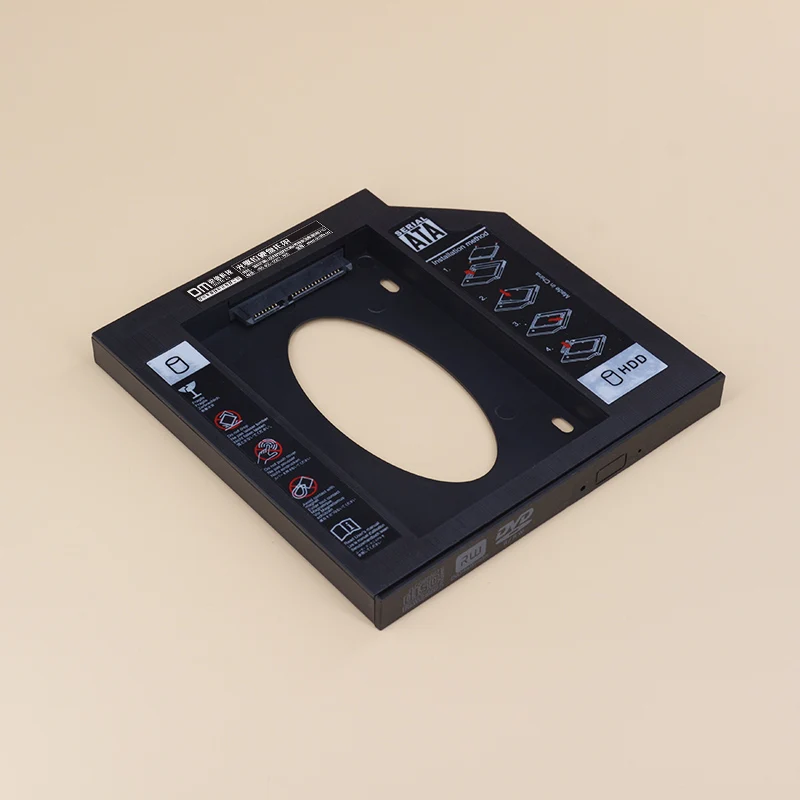 DM SSD адаптеры DW127 12,7 мм Пластик Optibay SATA 3,0 коробка для жесткого диска корпус DVD адаптер 2,5 SSD 2 ТБ для ноутбука CD-ROM