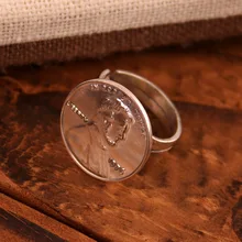 S925 Sterling Silver Ring men’s women’s Day Korean fashion personality coin index finger ring lovers Ring Jewelry