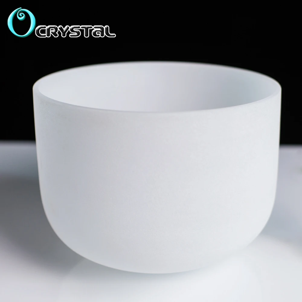 

12Inch Note F Heart Chakra Frosted Quartz Crystal Singing Bowl