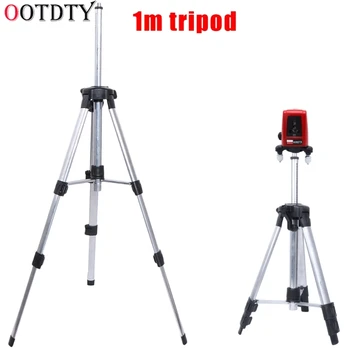 

OOTDTY Portable High quality 1m Adjustable Height thicken aluminum Tripod 5/8" male threads laser level tripod