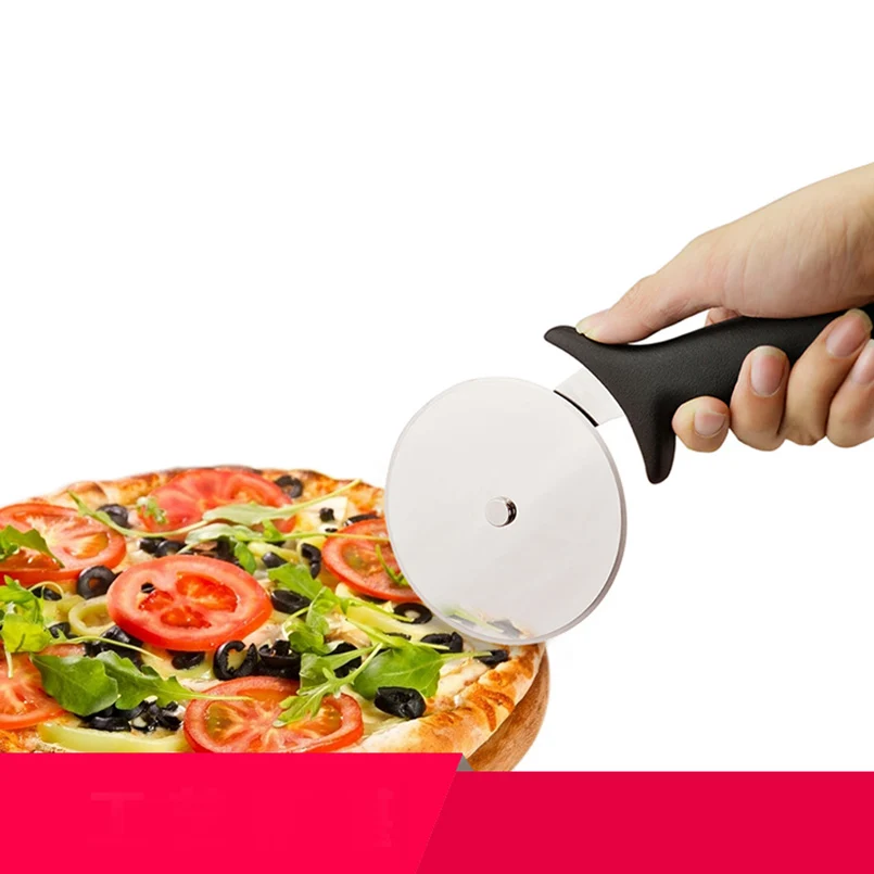 1PC Pizza Cutter Stainless Steel Round Shape Pizza Wheel Cutters Ideal Knife For Pizza Pies