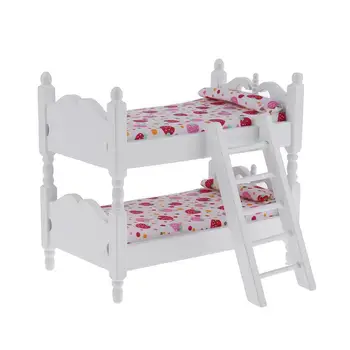 

1:12 Doll House Mini Furniture Model Wooden Two-layer Good Workmanship Children's Toys