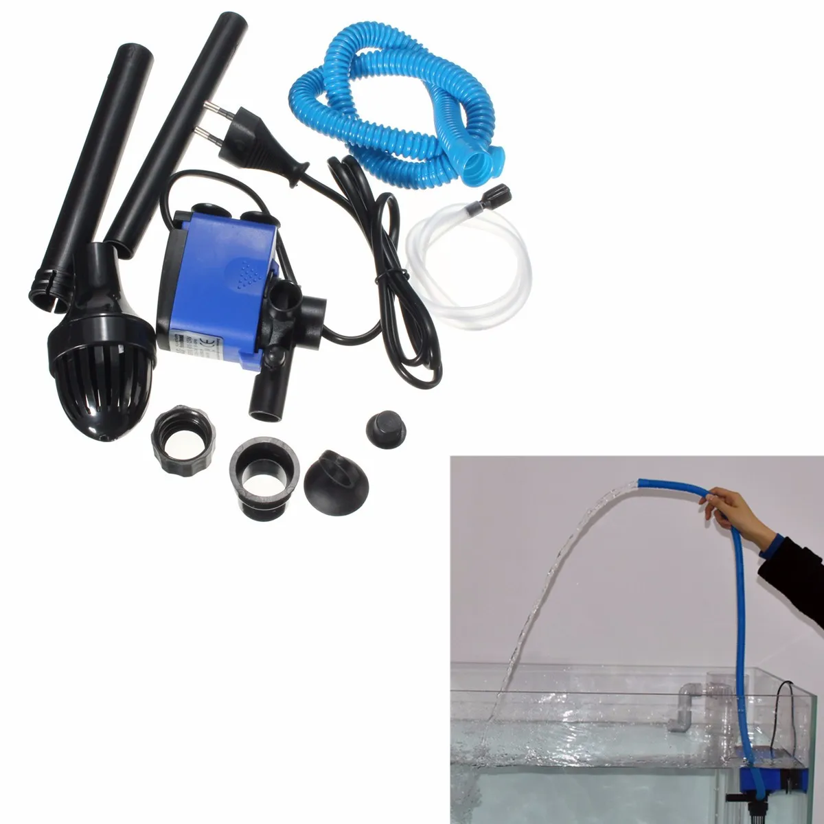 220 240V 3 in 1 Aquarium Filter Pump For Fish Tank Wave Maker Aquarium