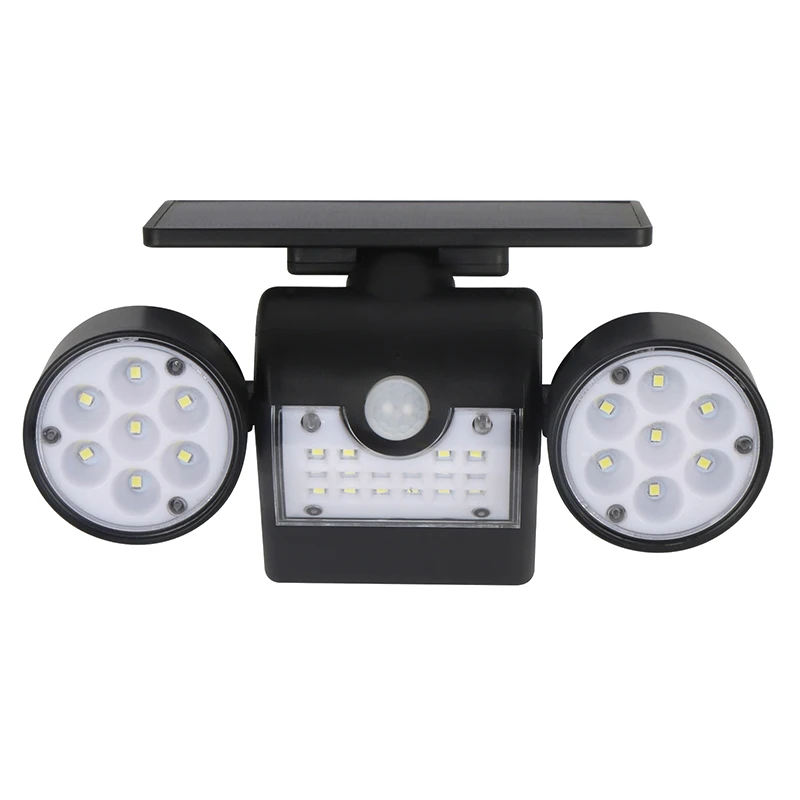 

30 Leds Double Head Solar Lamp Outdoor Waterproof Garden Wall Solar Light With Rotation Adjustable Angle Security Lighting