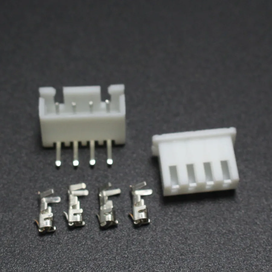 50 комплектов XH2.54 4P разъем 2 54 мм 4Pin XH заголовок с прямым углом + Корпус терминал для