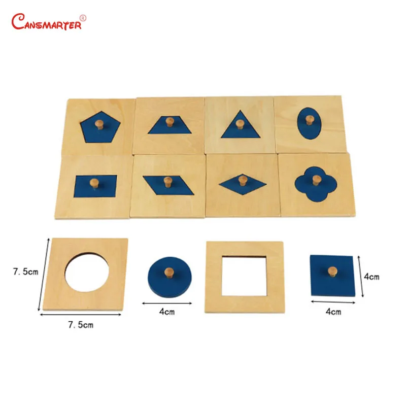 Детская головоломка из дерева ручка Обучающие игрушки Монтессори малыш геометрические сенсорные доски малышей развивающая игрушка