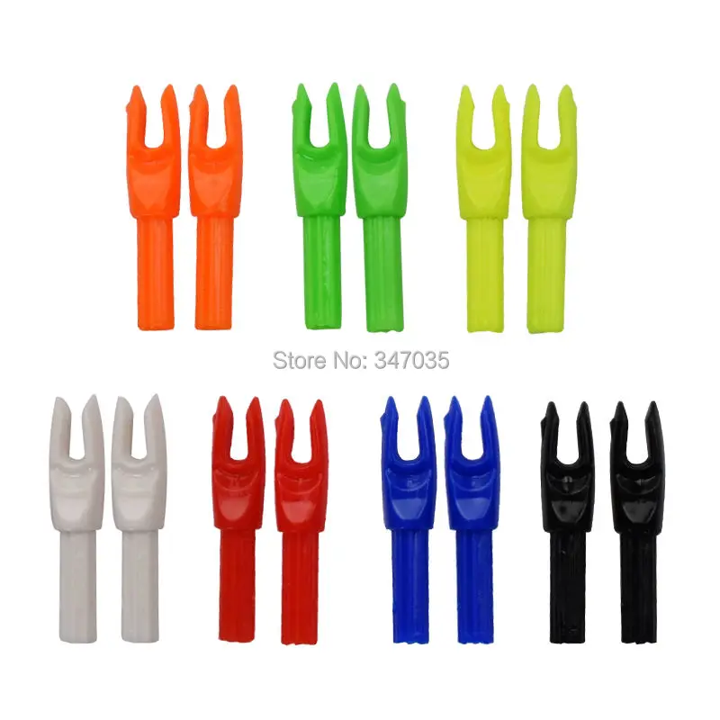 50Pcs Plastic Arrows Nock Knock 098 for ID4.2mm 0.165&quot Carbon Fiberglass Shaft Archery Bow Free Shipping Accessories | Спорт и