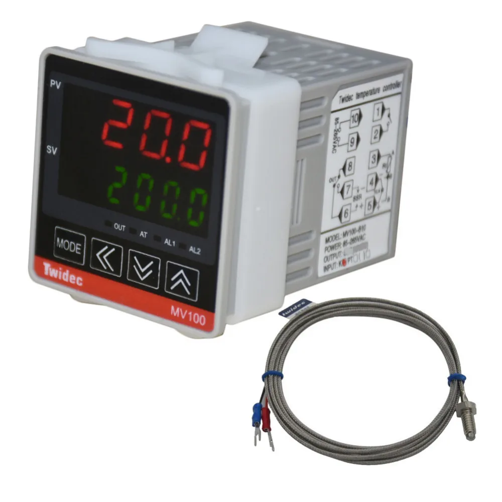 Mv100b10 Digital Display Pid Temperature Controller Thermostat Ac 85v