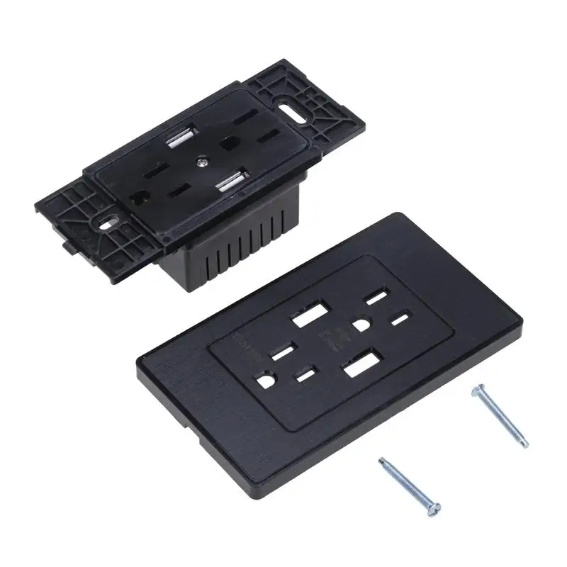 Настенная розетка с 2 USB портами 1 А|dual wall socket usb|adapter usus adapter |