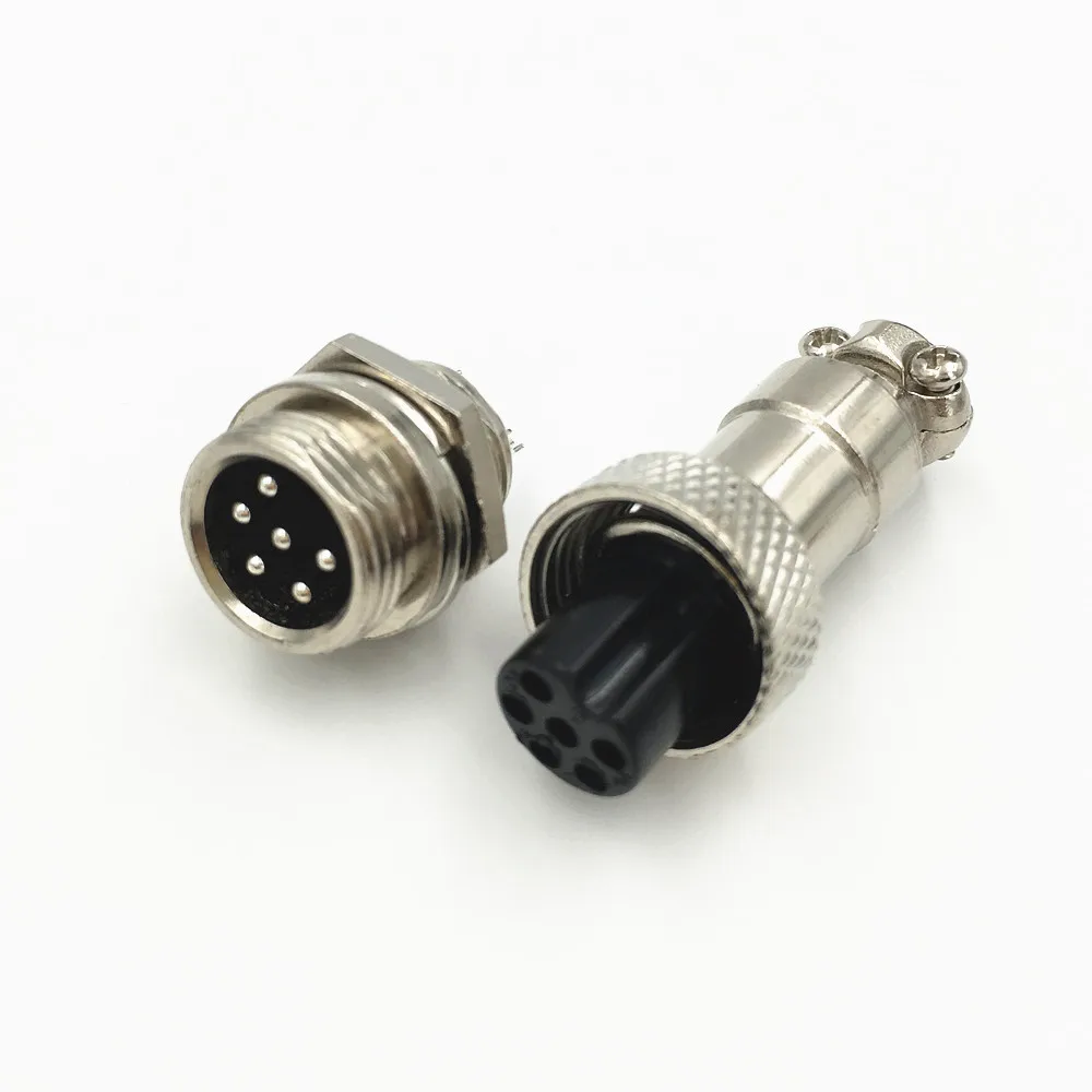 50 компл. GX-12 6 Pin XLR Папа+ мама 12 мм аудио кабель адаптер шасси крепление авиационный разъем высокое качество