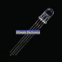 50 шт. 5 мм/F5 прозрачный полноцветный общий катод/анод светодиодный 4 фута RGB цветной яркий светодиодный круглый