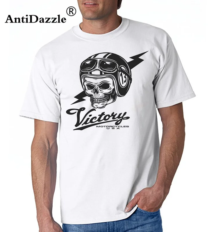 

Victory Motorcycles T-Shirt Men 100% Cotton tshirt Tops Short Sleeve Plus Size Victory Motorcycles Tee Guys T Shirt USA Clothing
