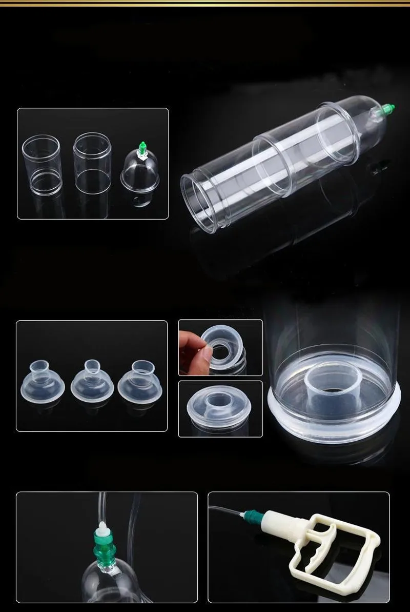 Penis Pump + 3 Sleeves Peny Enlargement Vacuum Pump Bigger Growth Enhancer Penis Extender Enlarger Adult Sex Toys for Men1