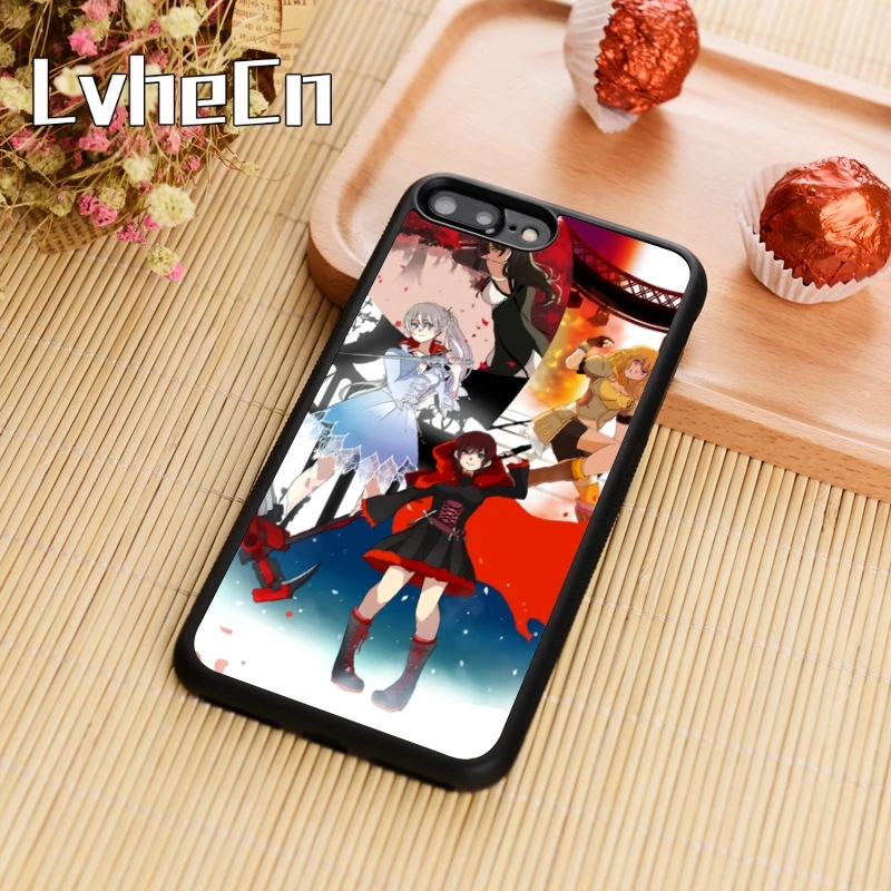 LvheCn RWBY Anime Phone Case Cover For iPhone 4 5 6 6s 7 8 plus X XR XS max 11 Pro Samsung Galaxy S7edge S8 S9 S10 |