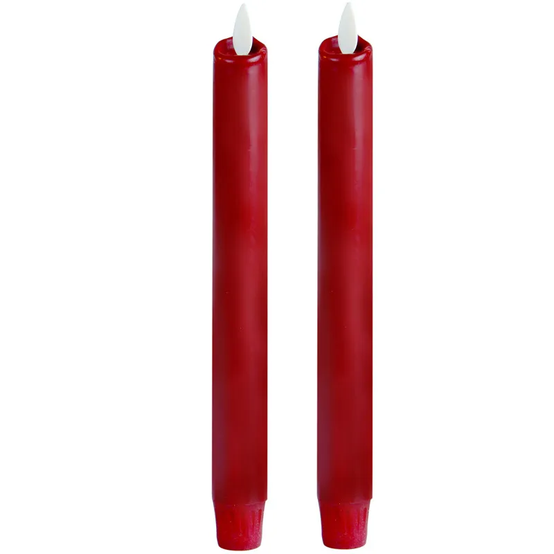 Home Decorative Taper Candle With Dancing Flame Flikering Candle