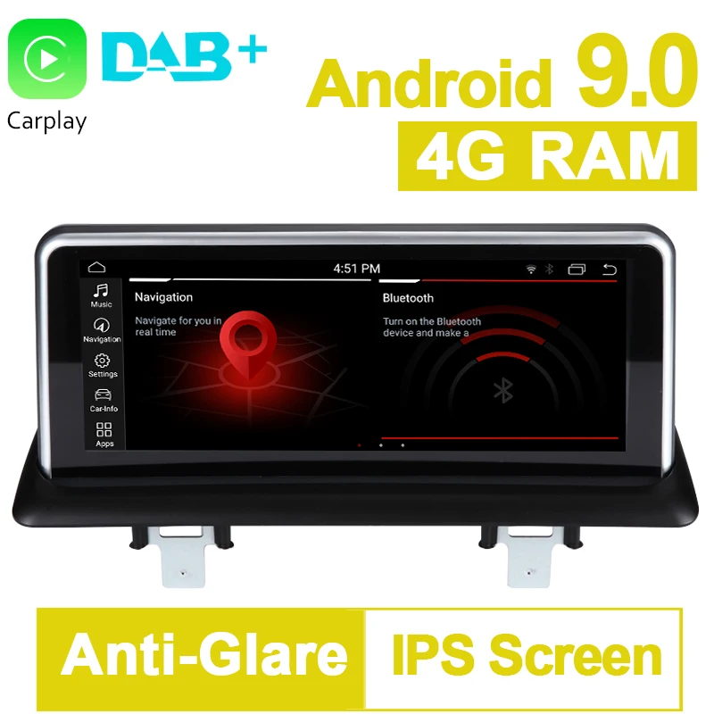 Clearance idrive, PX6 10.25" Android 9.0 System Car GPS Navigation Media Stereo Radio For BMW 1 Series 120i E81 E82 E87 E88 with idrive 26
