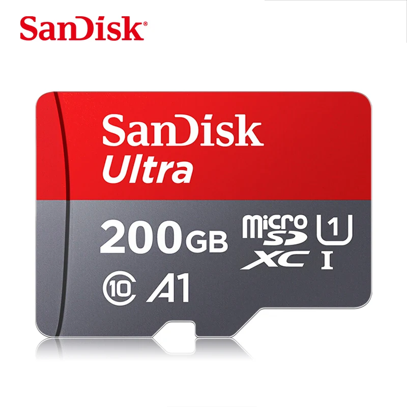 Карта памяти SanDisk A1, 200 ГБ, 128 ГБ, 64 ГБ, 98 МБ/с./с, 32 ГБ, Micro sd карта, класс 10, UHS-1, флеш-карта, память Microsd, TF/sd карта s для планшета