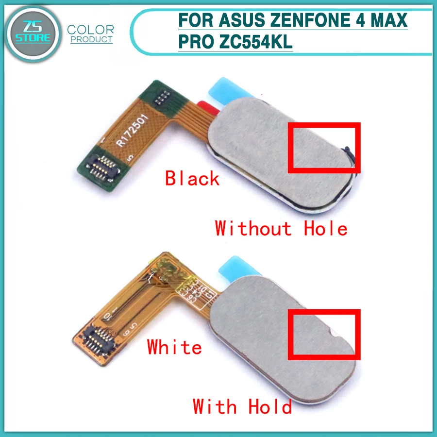 

New ZC554KL Button Flex Cable For Asus ZenFone 4 Max Pro ZC554KL Home Button Key Fingerprint Sensor Flex Cable Repair Parts