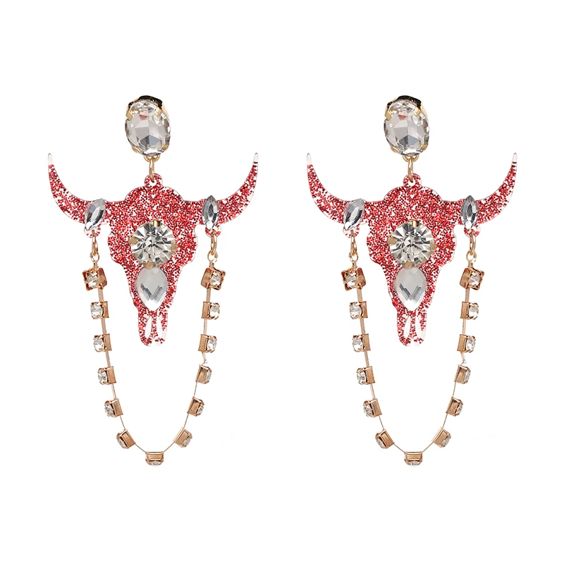 Модные очаровательные серьги-капли с блестящими кристаллами для женщин, роскошные преувеличенные Свадебные ювелирные изделия, модные висячие серьги