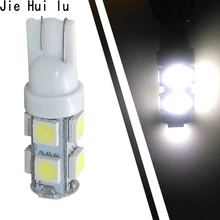 100 шт. 24 В T10 светодиодный 9SMD 5050 9 Smd 9 светодиодный автомобилей 194 168 192 W5W автомобильные лампы лампа внутренний свет клином DC 12 В 24 В