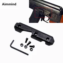 Тактический AK стальной ласточкин хвост боковая пластина подходит штампованный фрезерованный приемник страйкбол гаечный ключ Охотничья винтовка AK47 Боковое крепление