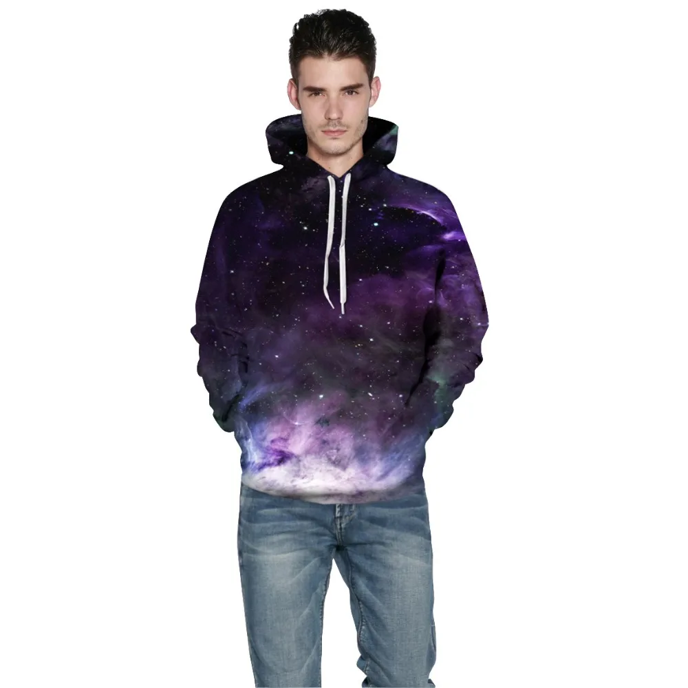 Space Galaxy Hoodies Men/Women Sweatshirt Hooded 3d Brand Clothing Cap Hoody Print Nebula Jacket size S-XXXL dree shipping