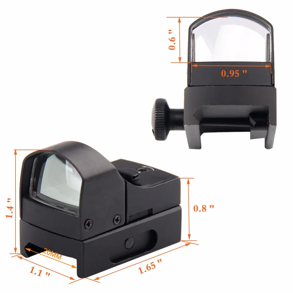 Hunting Mini Red Green Dot Scope Reflex Sight With OnOff Switch For Tactical Airsoft Shooting RL5-0006-15