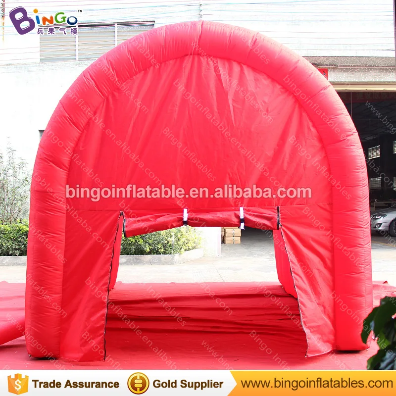  Hot sale 3X4X3 meters inflatable red tunnel tent / promotional tent type tunnel inflatables for par
