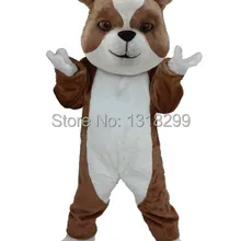 Талисман коричневый и белый маскарадный костюм бульдог маскарадный костюм на заказ маскарадный костюм косплей тема костюм для карнавала наборы костюмов
