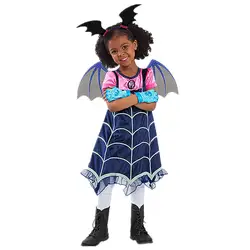Маскарадный костюм для девочек «вампирина» Детские платья Детская Карнавальная фантазия вечерние платья для девочек на Хэллоуин уличная