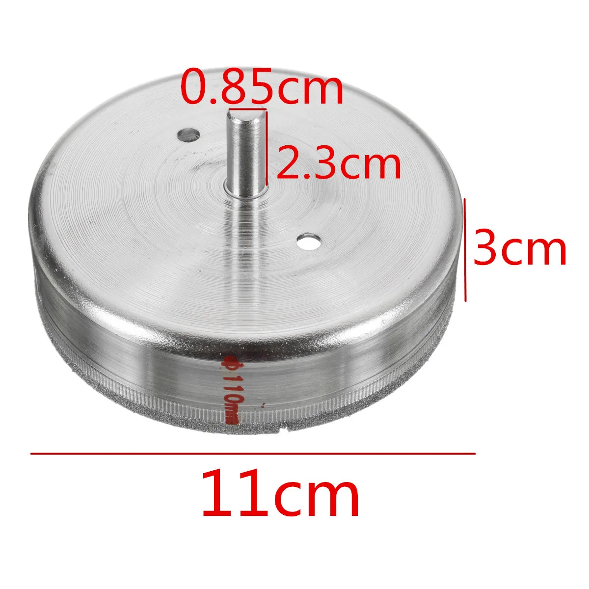 

NEW 1PC Hole Saw Core Drills Marble Tile Suitable for Use In Drill Hole on Glass 110mm 4 3/8'' Inch Diamond Coated Drill Bit