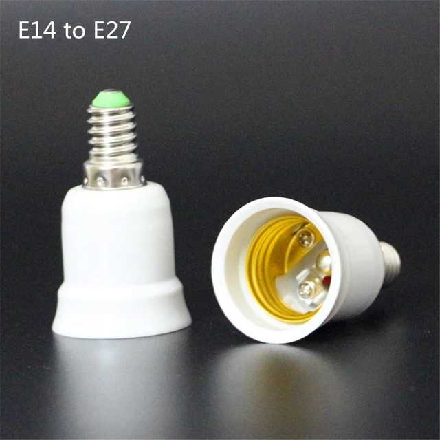 1Pcs Fireproof LED Lamp Adapter E14 to E27 Lamp Holder Converter Socket  Light Bulb Lamp Base