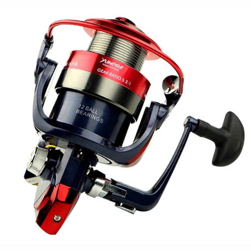 Yumoshi Daiwa Pesca Золотая Катушка спиннинговая Рыболовная катушка безынерционная катушка рыболовное колесо 12Bb