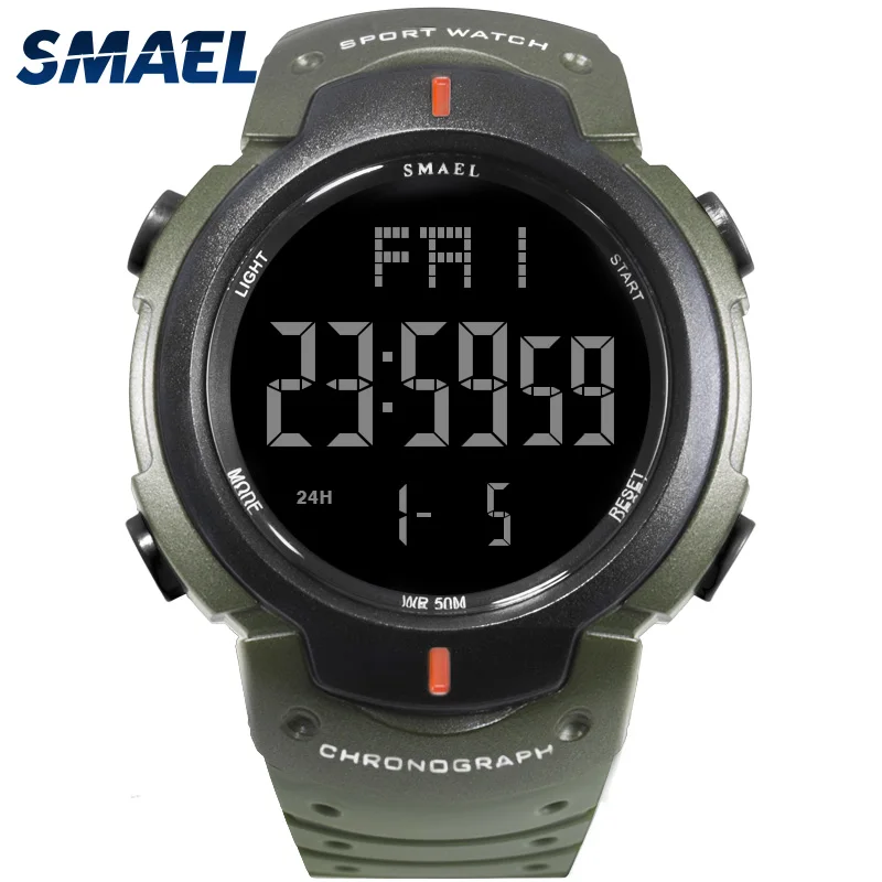 SMAEL военные часы армейские модные для мужчин с большим циферблатом S Shock Relojes Hombre