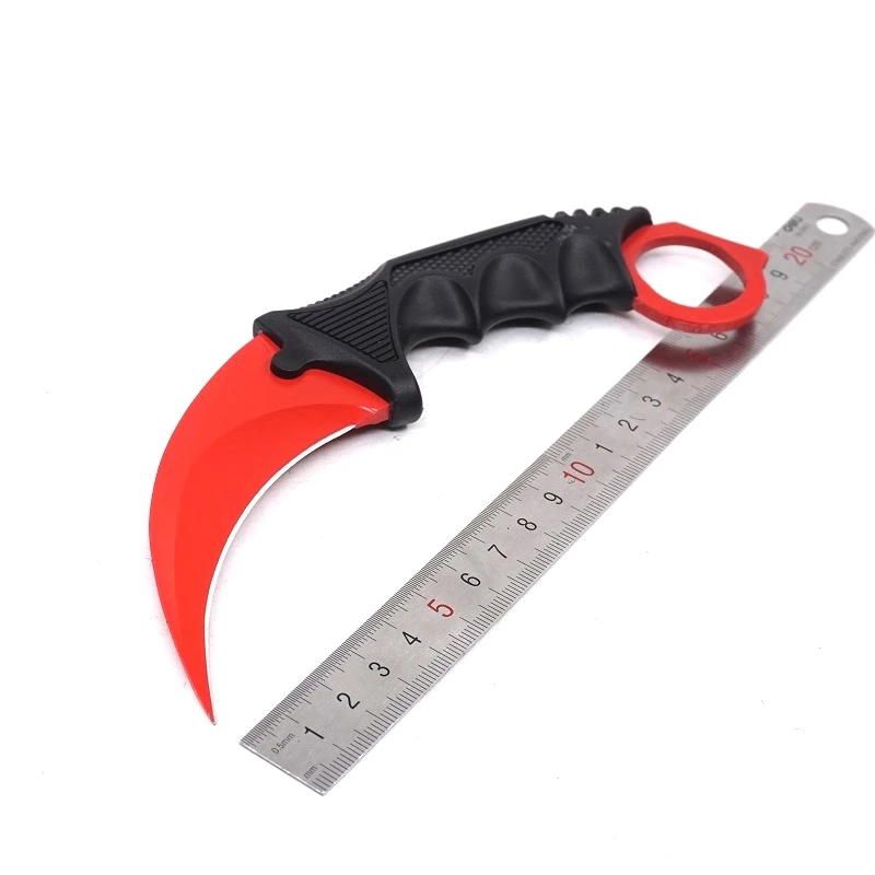 Cs go Karambit нож охотничий походный карманный нож выживания тактический открытый EDC инструменты фиксированное лезвие csgo коготь ножи