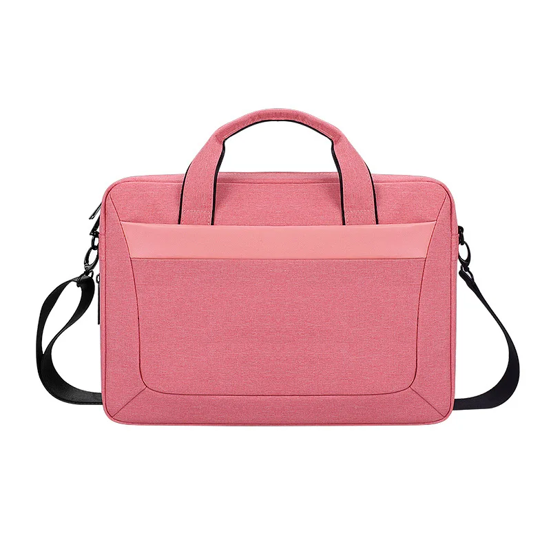 Pink Сумка для ноутбука, сумка на плечо, сумка для компьютера, сумка Massenger, портфель, чехол для Macbook Pro Air retina 13 14 15 дюймов - Цвет: Pink