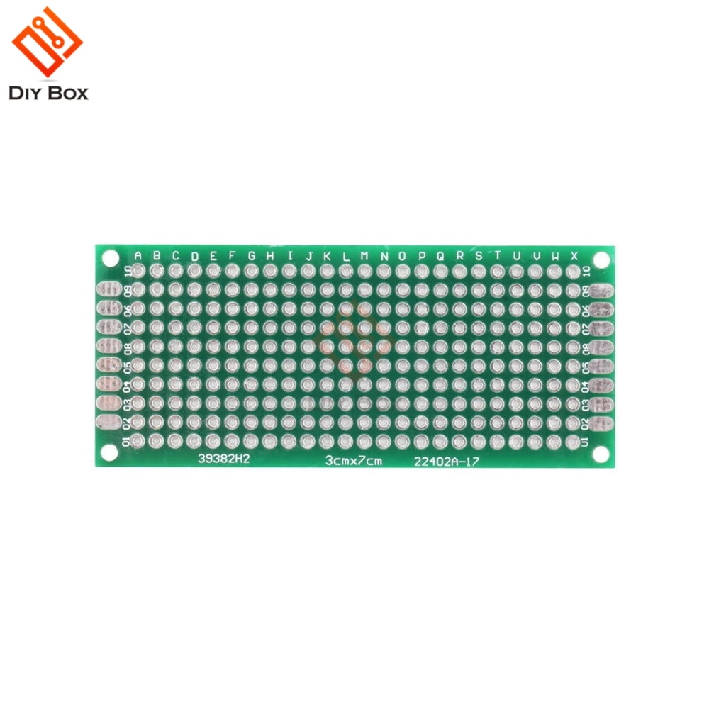 

5PCS Double Side Prototype PCB Bread board Tinned Universal 3x7 cm 30x70 mm FR4
