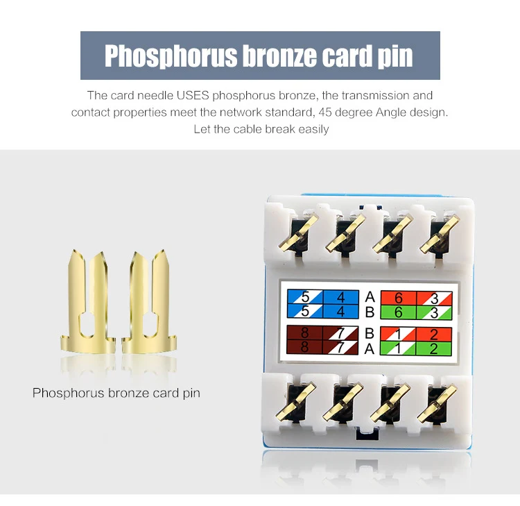 cat6 UTP rj45 keystone jack details-7