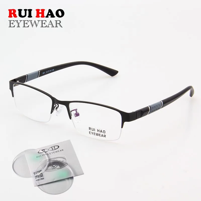 

Progressive Prescription Glasses Men Customize Myopia Hyperopia Glasses Optical Eyeglasses Clear Resin Lenses 961