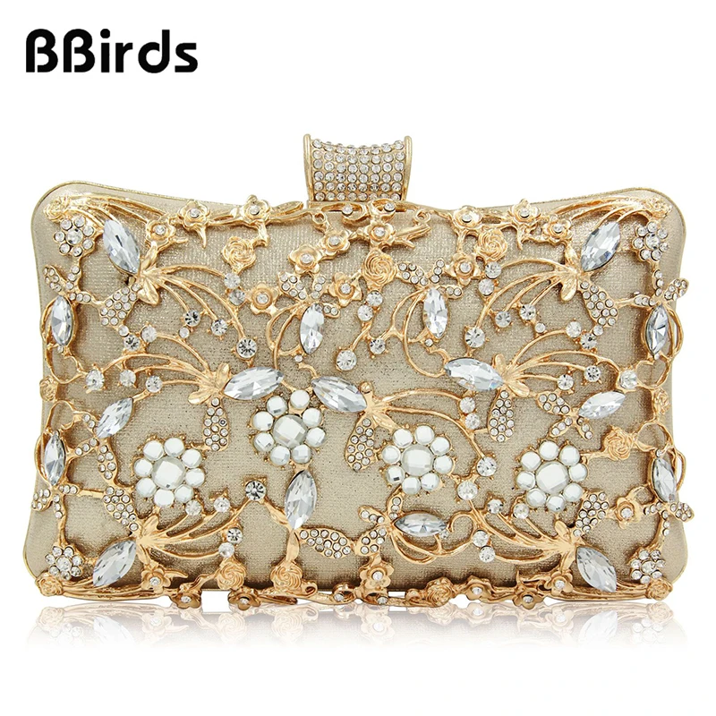 

BBirds Ladies Evening Shoulder Bag Openwork Diamond Evening Bag Wedding Party Bag Women Purse Chain Women Messenger Bags