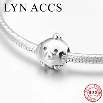 

Fashion Cute chick DIY gift 925 Sterling Silver fine beads Fit Original Pandora Charm Bracelet Jewelry making for Kids