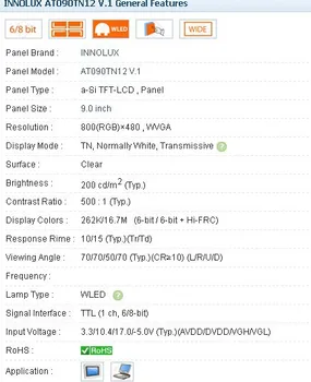 

AT090TN12 V1, 9.0 INCH Industrial LCD,Original in stock,tested before shipment